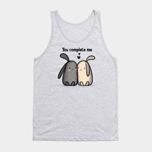 You Complete Me - Cute Bunnies in Love Tank Top